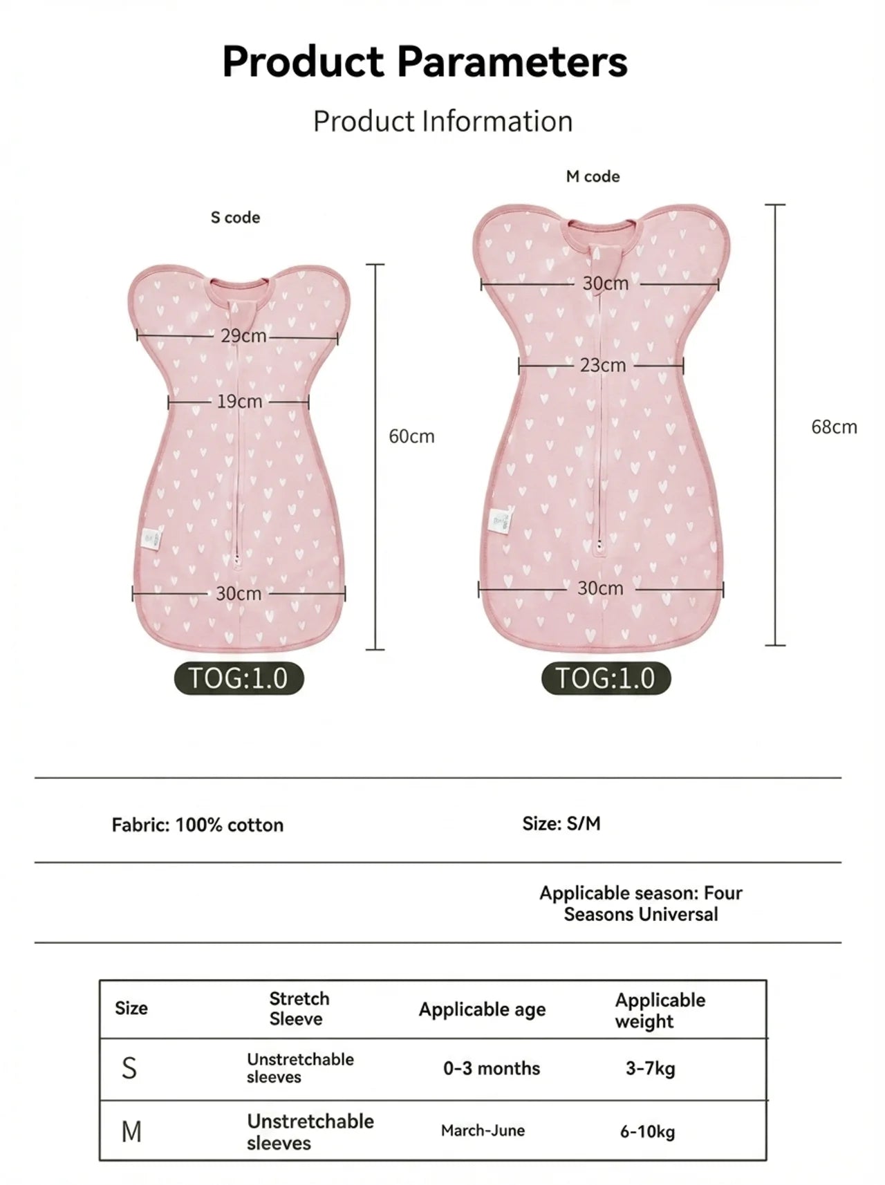 Stress Free Anti-Startle Baby Swaddle Sleeping Bag