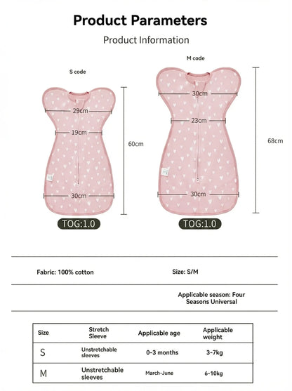 Stress Free Anti-Startle Baby Swaddle Sleeping Bag